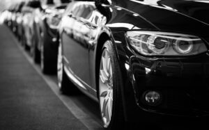 Row of cars on the street