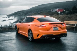 Kia Stinger Near the Beach